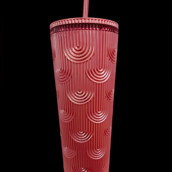 Starbucks Pink Pearl Mermaid Siren Scales Cold Cup Tumbler 24oz 2023 UnReleased - Picture 8 of 11